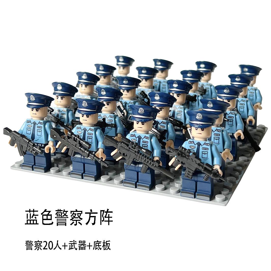 

Building Block Doll Police Catch Thief Traffic China Plastic Building Block Toy Boy