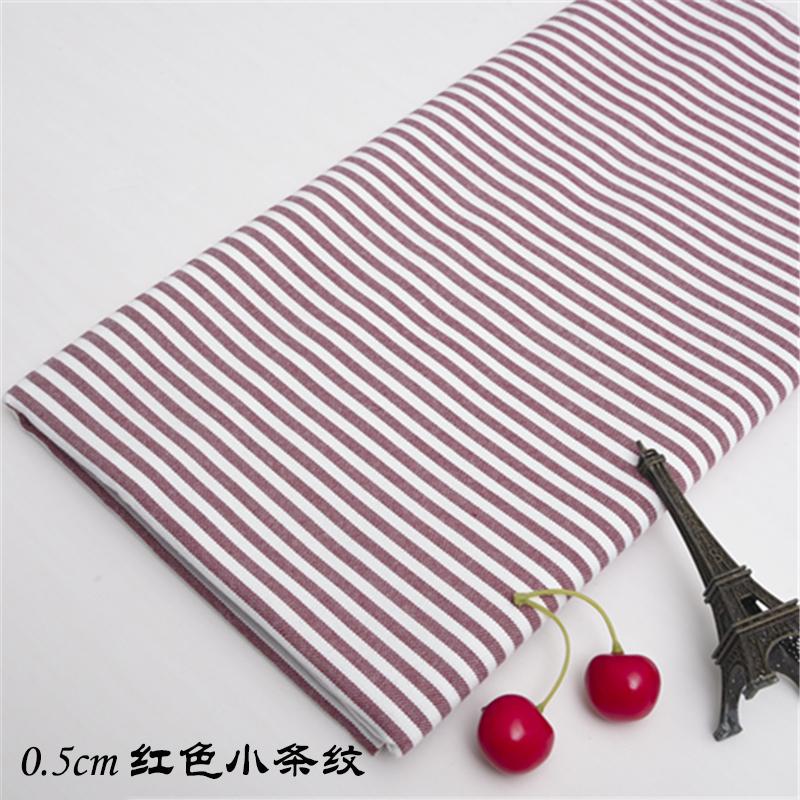 1M/2M/3M Thick Cotton linen solid color Fabric - Grid stripe DIY Material for Home Textiles (by Meter)
