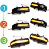 2x Dynamic Blinker LED Turn Signal Light Indicator Side Mirror Lamp For Toyota RAV4 XA30 Estima Alphard AH20 Vellfire Noah