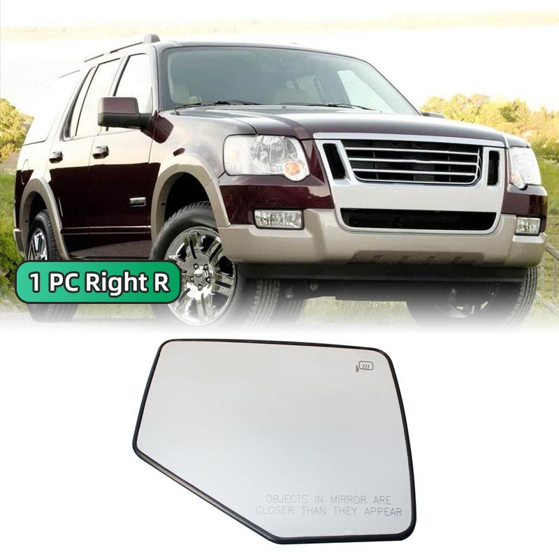 For Ford Explorer 2006 2007 2008 2009 2010 Exterior Rearview Side Mirror Glass Lens With Heated 6L2Z-17K707-E 6L2Z-17K707-C