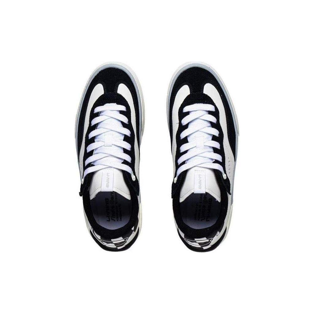 Li Ning Low top Skateboard Shoes Women's White Black AEPSA50-3