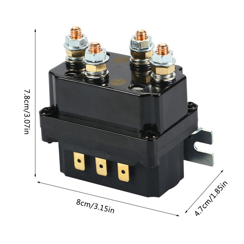 Univerzální 250A 12V naviják s elektromagnetickým stykačem, relé, kolébkový spínač pro navijáky ATV, UTV a 4WD o nosnosti 5000-7000 liber
