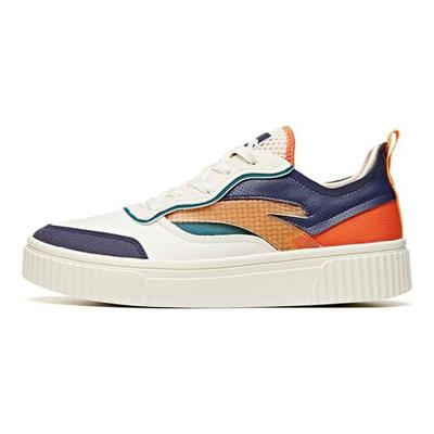 Serie Lifestyle Alla Moda Casual Antiscivolo Durevoli Scarpe da Skate Basse Sneakers da Uomo Bianco Arancione Blu 112038063-2