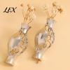 Unique Gift for Her 1 Pair Flower Vase Earrings Women, Retro Metal Hollow Shape Creative Bottle Earrings, DIY Bouquets Floral Holder Jewelry