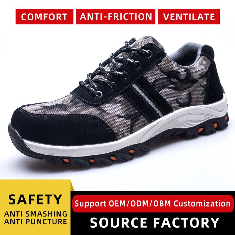 

Breathable Steel Head Labor Insurance Shoes Men, Construction Site Anti-smashing Protective Shoes Safety Shoes 39