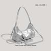 Niche Texture Underarm Bag Women's 2025 New Summer Shoulder Messenger Bag High-end Cloud Silver Crescent Bag