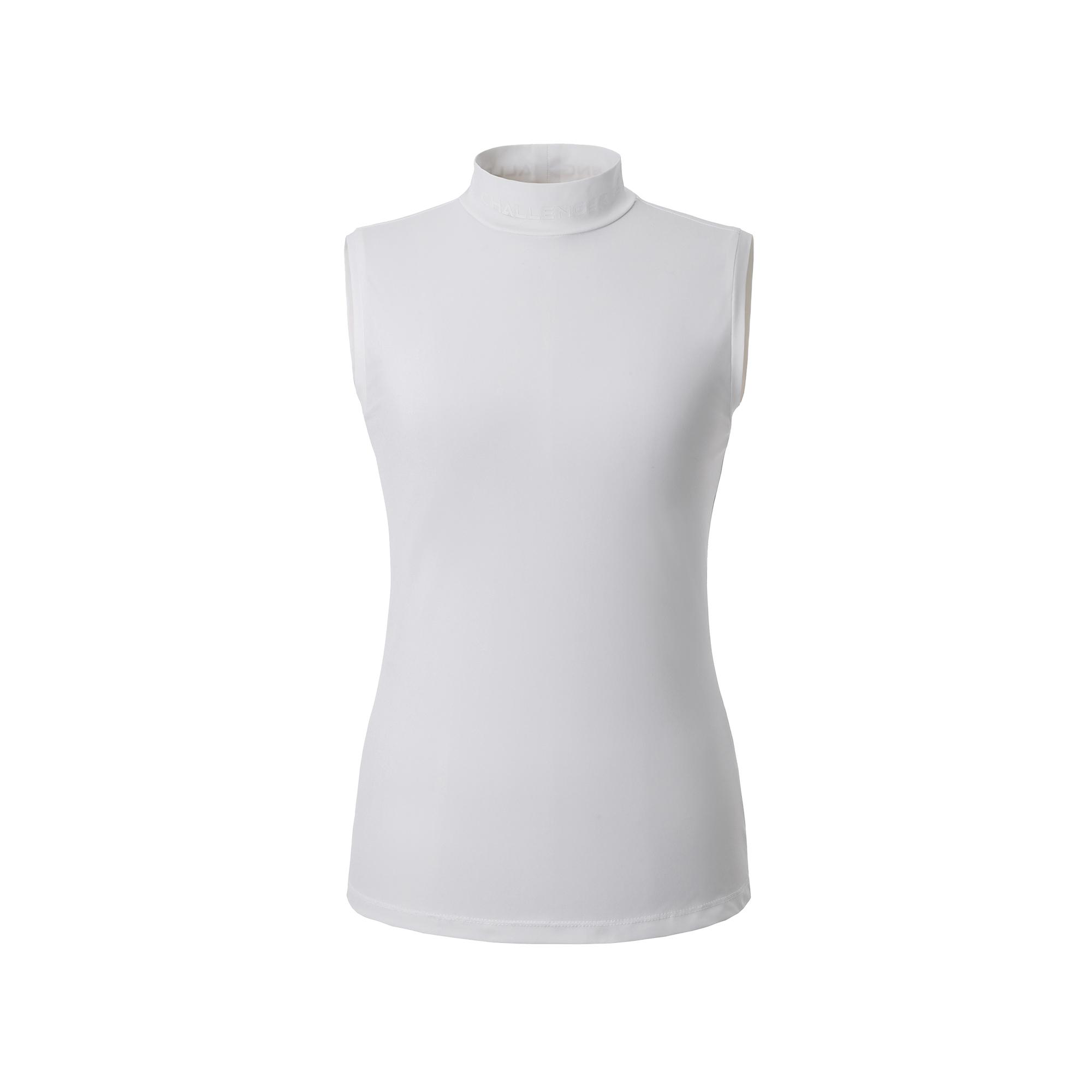 Challenger Uv Protection Women S Mock Neck Sleeveless Base Layer White Wh/Xs