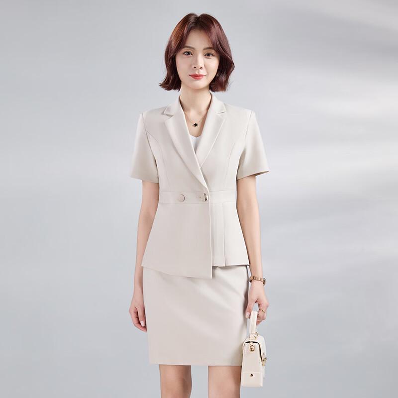 Women's Short-Sleeve Professional Suit Set