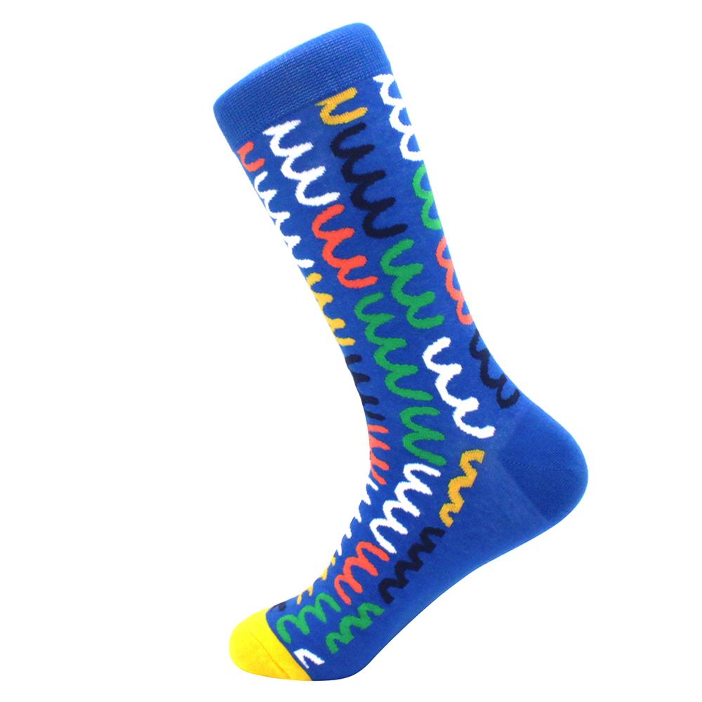 Fashion Funny Mens Socks Hip Hop Harajuku Kawaii Cartoon Cotton Socks Fruit Animal Beer Food Happy Casual Socks Gifts for Men