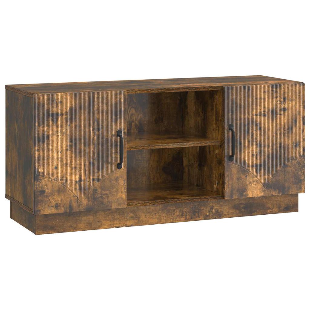 TV Cabinet Smoked Oak 102 x 34.5 x 47 cm Particleboard