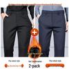 Pierre Cardin Men's Silk-Blend Business Casual Trousers