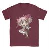 Novelty Mahou Shoujo Madoka T-Shirts for Men Crewneck Cotton T Shirts Madoka Magica Anime Short Sleeve Tee Shirt Clothes