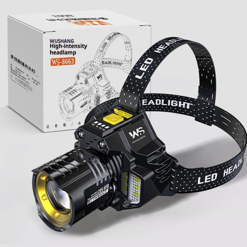 Powerful Led Headlamp Motion Sensor Headlight 18650 Rechargeable Cob Head Flashlights High Power Head Lamp Fishing Headlight