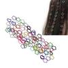 100pcs Colorful Star Love Shape Braids  Clips Cute Metal Braid Hair  Accessories for Party D