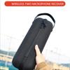 Portable EVA Case Carrying Storage Bag for Wireless Two Microphones Receiver for Travel Office Home, Case Only