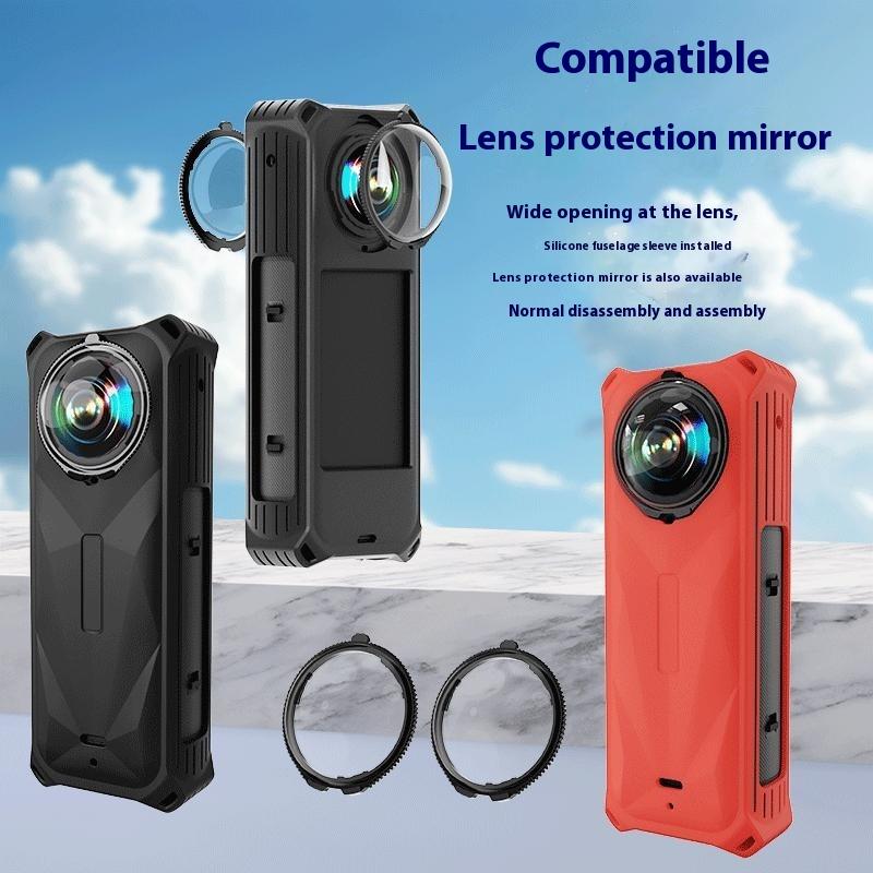 Für Insta360 X5 Panoramakamera Silikon Schutzhülle Stoßfest Kratzfest Staubschutz