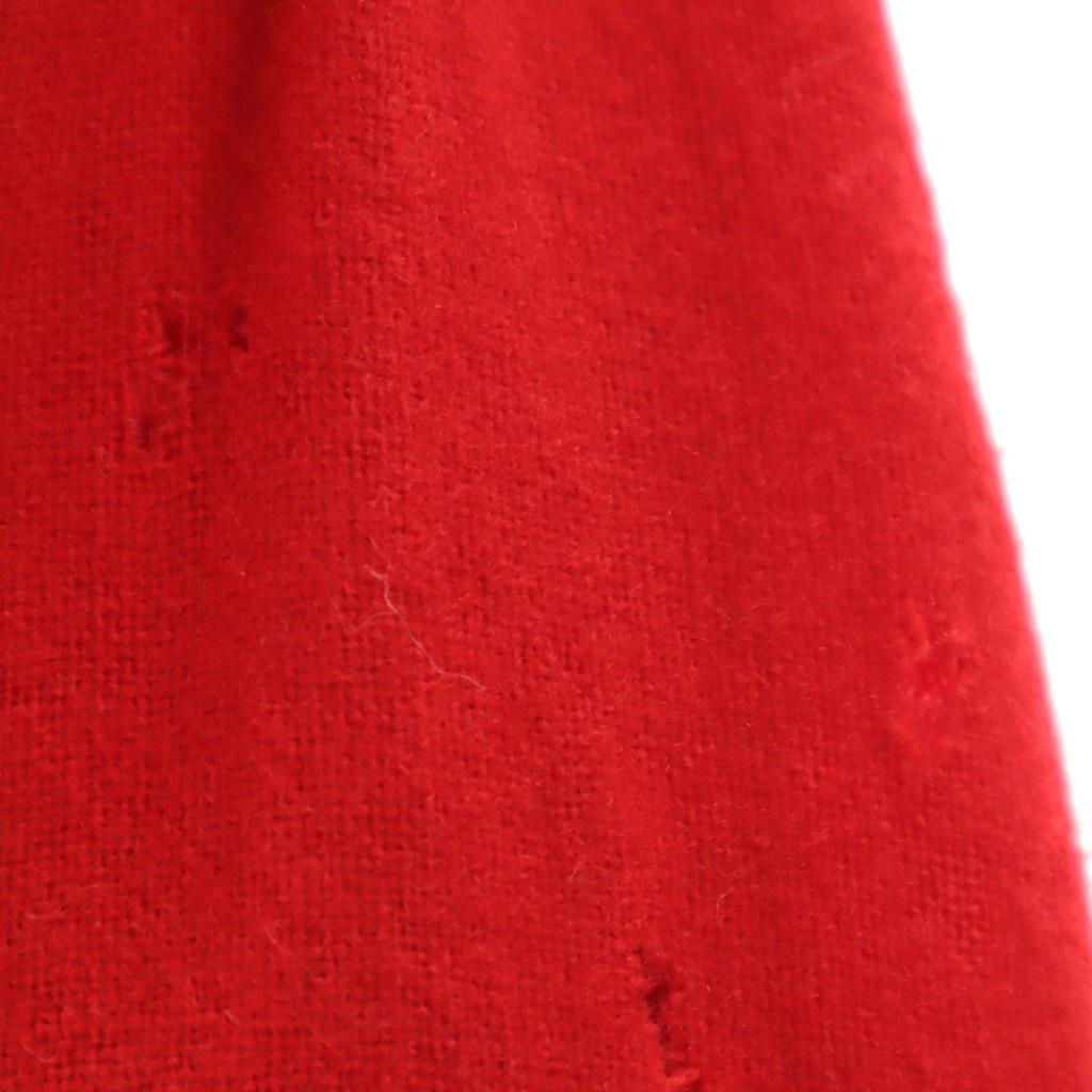 CAMPUS 60s Vintage Wool Blend Long sleeve Open collar shirt S Red Men's Used