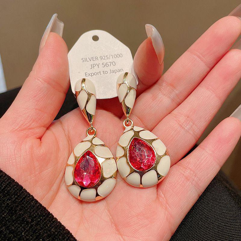 

Ретро серьги «Серебряная игла» с инкрустацией бриллиантами, кристаллами и жемчугом - Роскошные длинные серьги в европейском и американском стиле для женщин