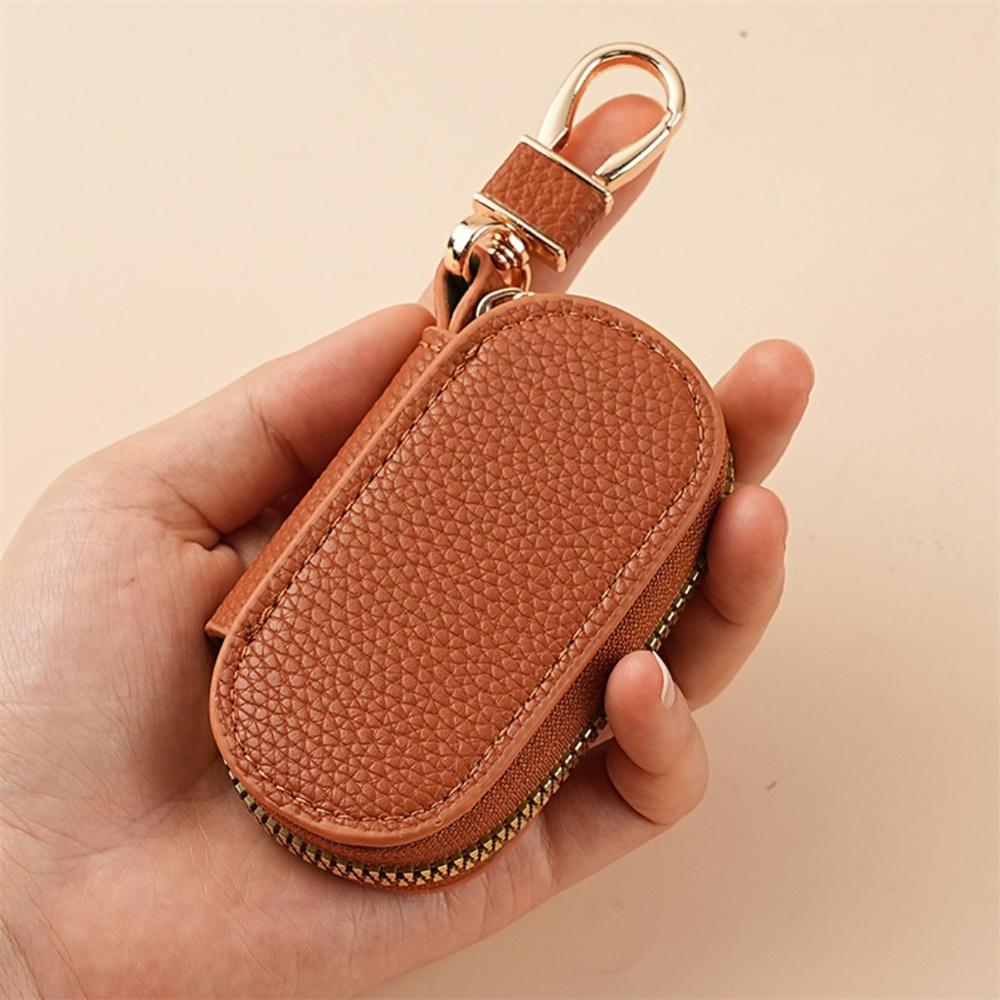 Key Organizer Compact Key Wallet Housekeeper Keys Leather Keychain Case For Gift Men Travel
