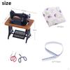 Dollhouse Mini Sewing Machine, Furniture Decoration for Dolls House