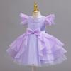 Christmas Models Children's Dresses Fluffy Middle and Large Children's Performance Dresses Dresses 368 Children's Princess Dresses Mesh Dresses