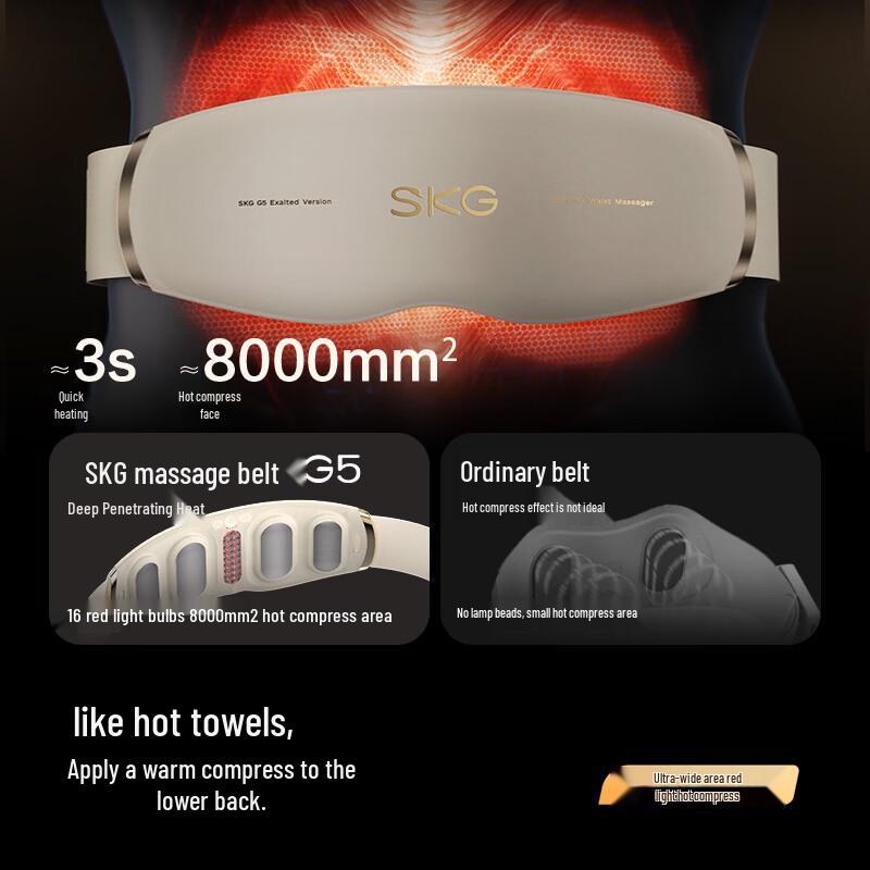 SKG G5 Mid-Frequency Pulse Waist & Abdomen Massager CN plug (adapter included)