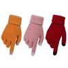 Winter Touchscreen Handschuhe Damen Herren Warm Stretch Strick Fäustlinge Imitatwolle Vollfinger Guantes Häkeln Luvas Verdicken Handschuhe
