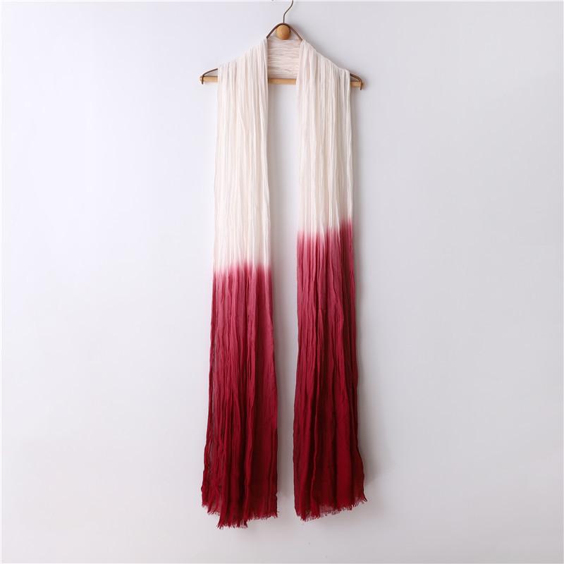 Extra Large Flowing Ethnic Dance Scarf - 120x260cm, Pure Cotton Silk Zen Gauze