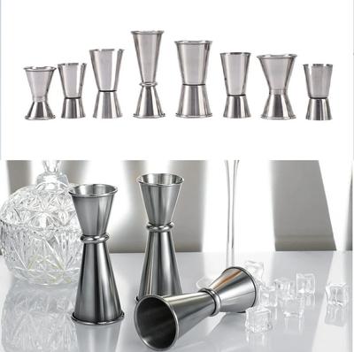 New Cocktail Bar Stainless Steel Jigger Double Spirit Measuring Cup for Home Bar Party Club Accessories Barware Tools
