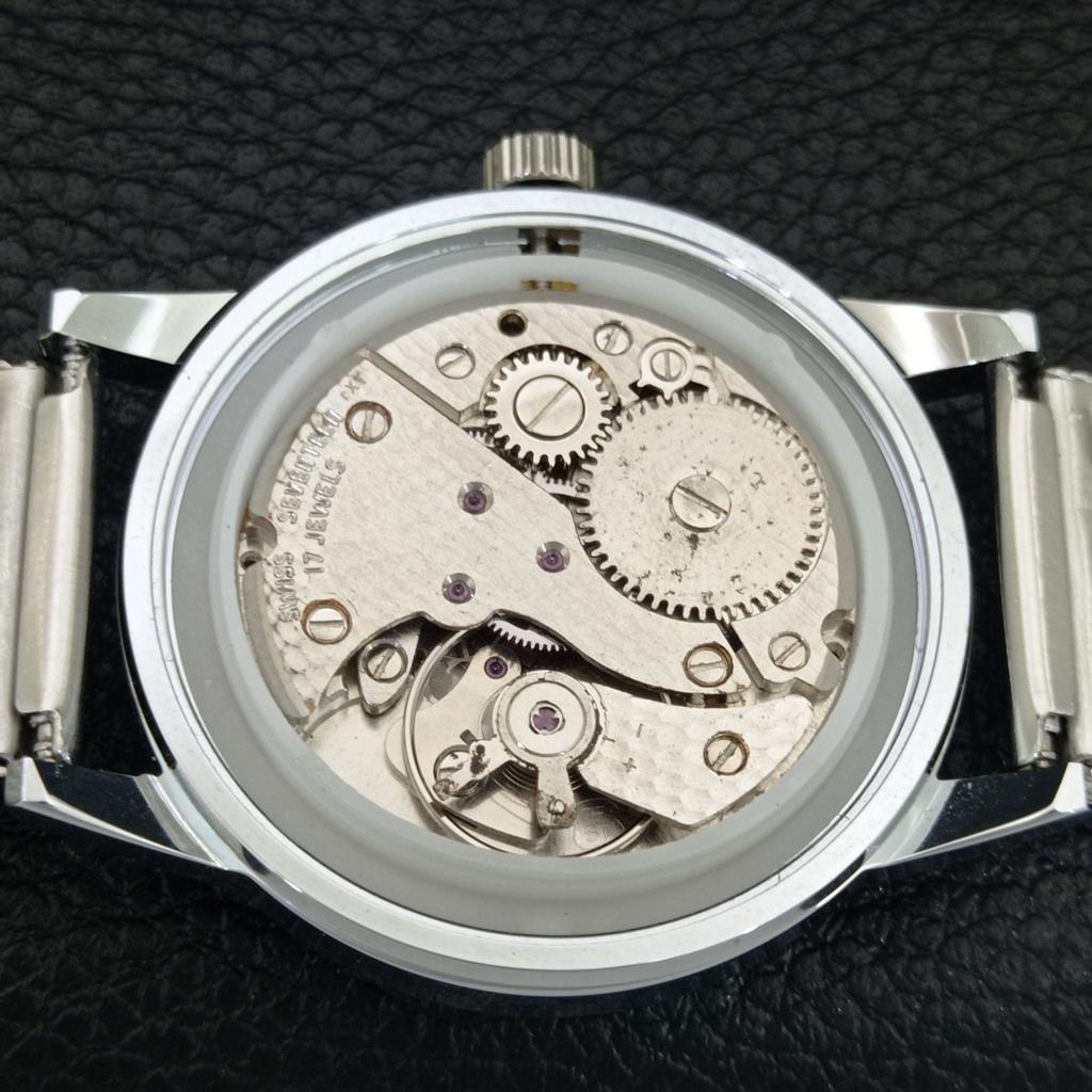 ВИНТАЖНЫЕ МУЖСКИЕ ЧАСЫ MONTINE SWISS С РУЧНЫМ ЗАВОДОМ, ОТРЕСТАВРИРОВАННЫЕ, БЕЛЫЙ ЦИФЕРБЛАТ a445187-1
