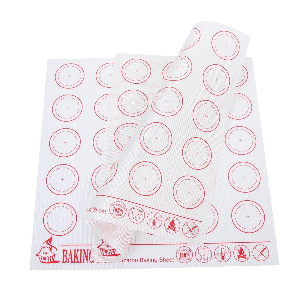 Bakeware Pastry Tools Glass Fiber Cake Tray Non Stick Baking Tray Pads Reusable Macaron Baking Mat