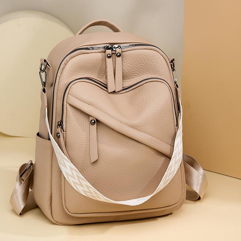 Fashion casual backpack women's high sense new versatile backpack travel anti-theft backpack