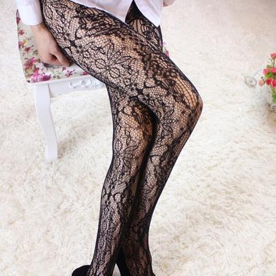 Fashion Womens Fishnet Stockings Elegant Floral Lace Tights Trendy Mesh Pantyhose Stylish Net Bodystockings Chic Pattern Legwear