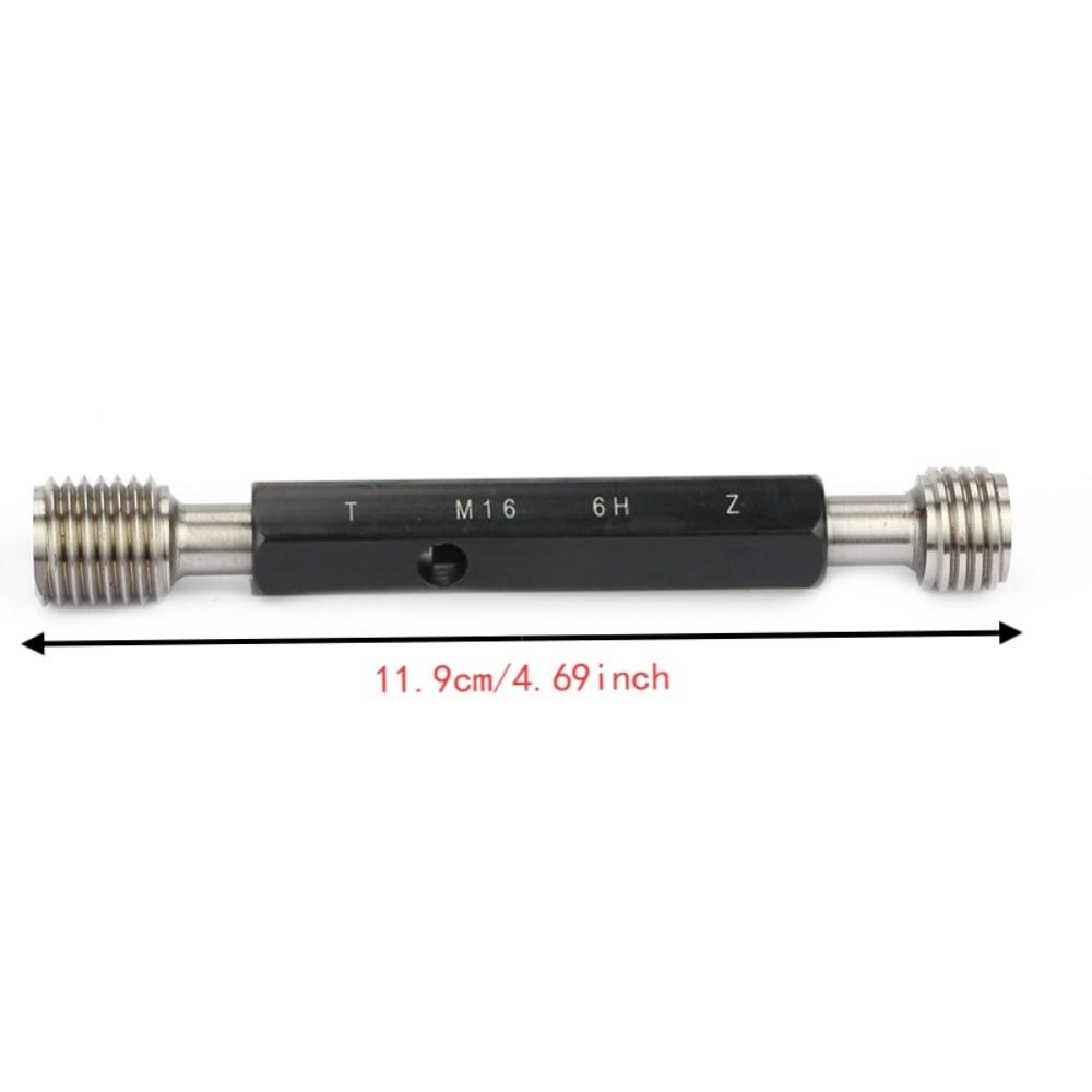 Double End Hex Handle Thread Plug Gauge Steel Thread Gauge For Industrial Measurement