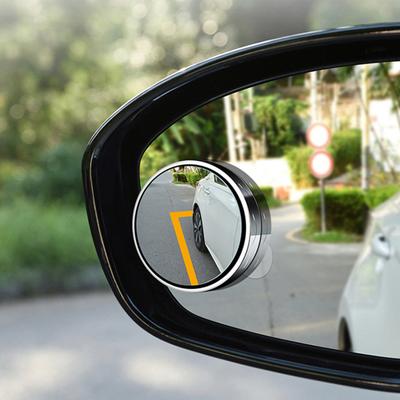 2Pcs Car Rearview Adjustable Parking Helper Compact Small Round Mirror Blind Spot Mirror for Car