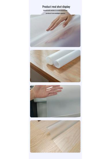 Tapis de table en silicone transparent: Tapis de bureau en verre souple, étanche, résistant à l'huile, résistant à la chaleur, haute transparence