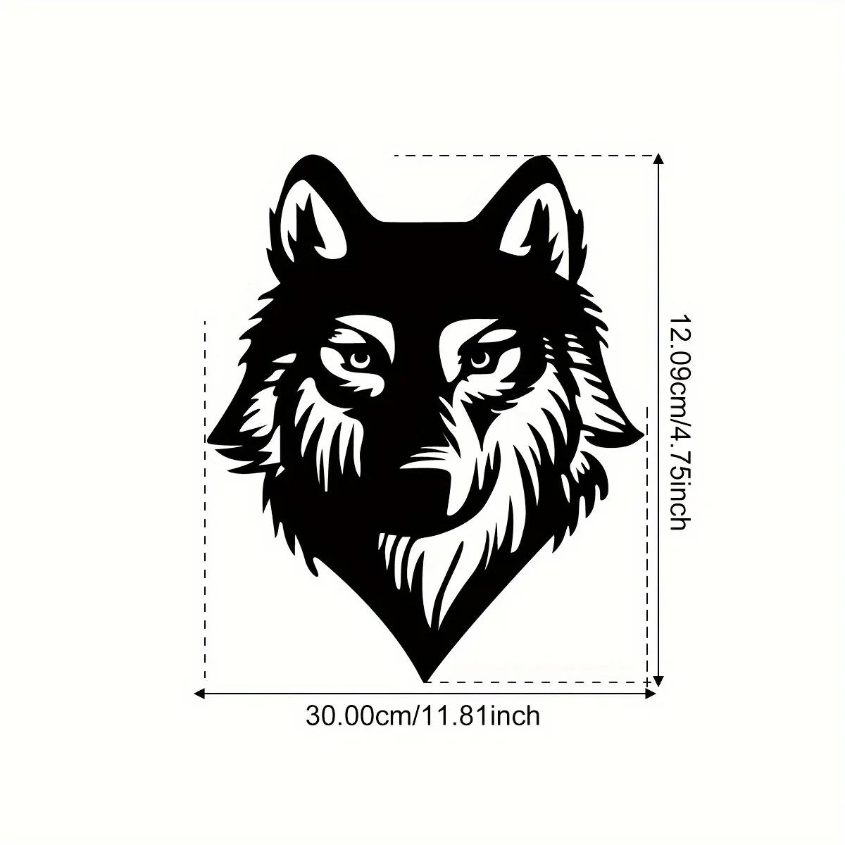 

1 шт. Железные поделки в виде головы волка - уникальный декор для дома и улицы, идеально подходит для гостиной, спальни и украшения стен на улице светло-серый