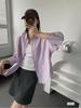 Korean Style Light Salt Washed Cotton Oversized Jacket Shirt for Women - New 26 Spring/Autumn Collection