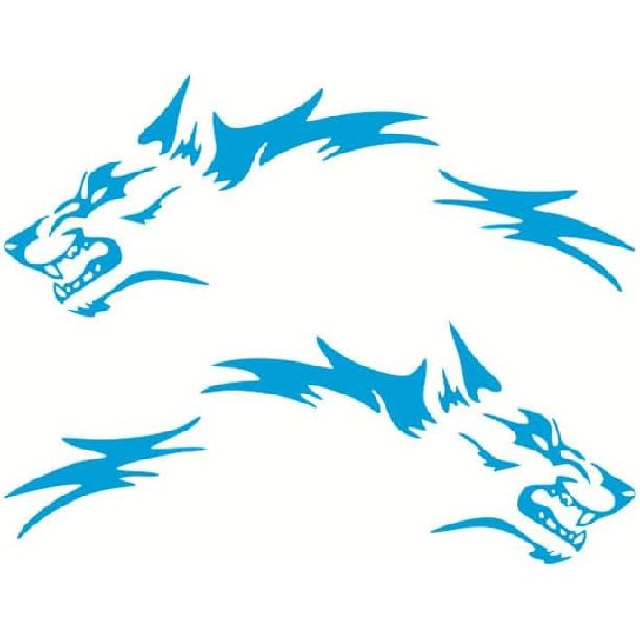 

JSCARLIFE Wolf Graphics Car Body Stickers Decals 1 Set 51.1 x 19.69 , Car Body Stickers Vinyl Self-Adhesive Side Strip Decal Cool Stickers for Jeep 51.1 x 19.69 синий