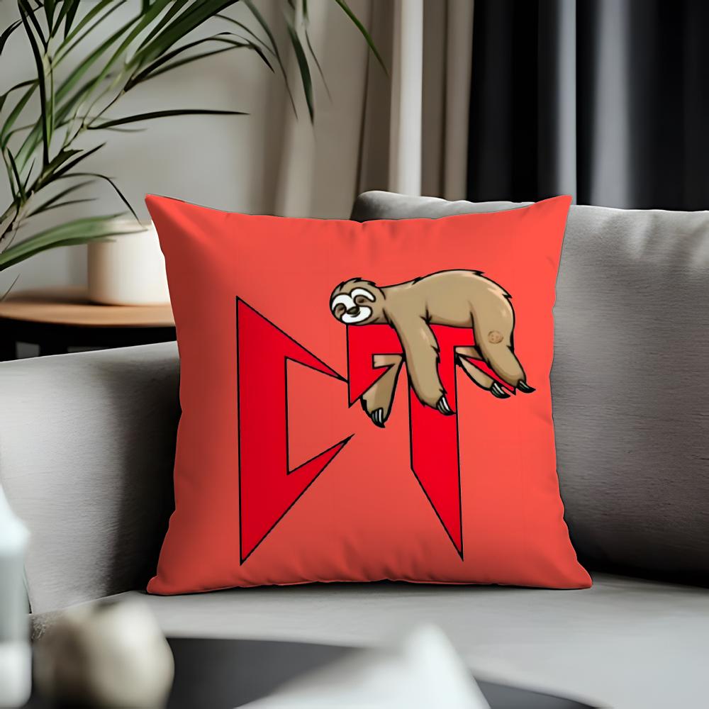 Fashion NNatanael Canoful Cushion Cover Antidustmite Pillowcase Invisible Zipper Silky Short Plush Sofa Cushion Cover