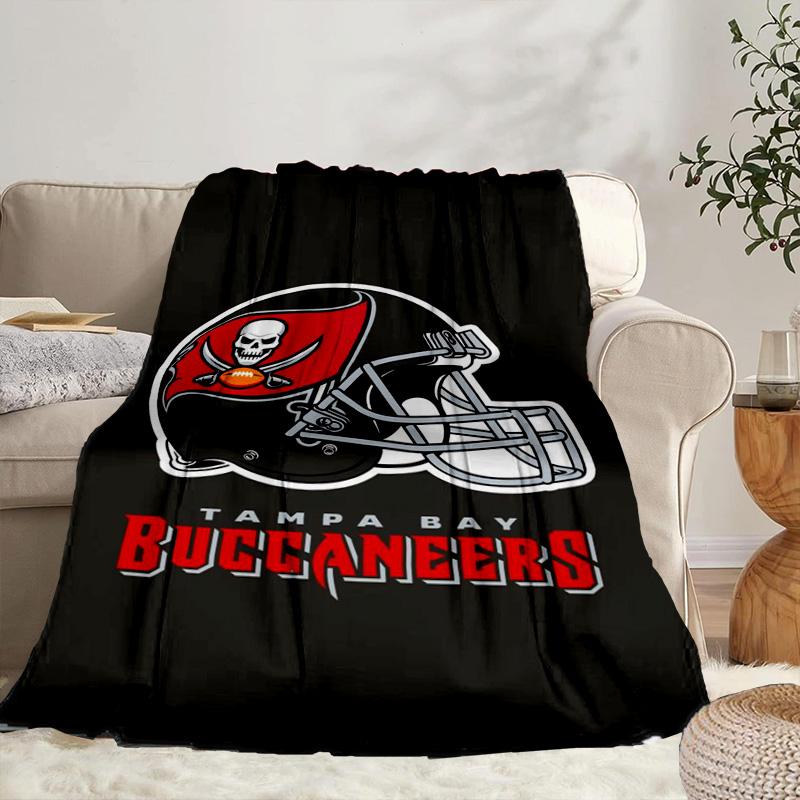 Coperta Portatile/Morbida Tampa Bay Buccaneers Logo Coperta da Letto Adatta per Viaggi Campeggio Soggiorni Uffici Divani Regali per Fan