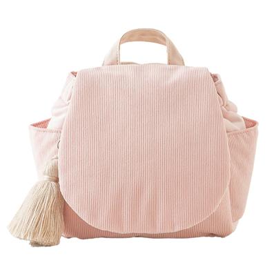 Baby Backpack Waffle Fluffy Backpack [Emoca] (Corduroy/Peach)