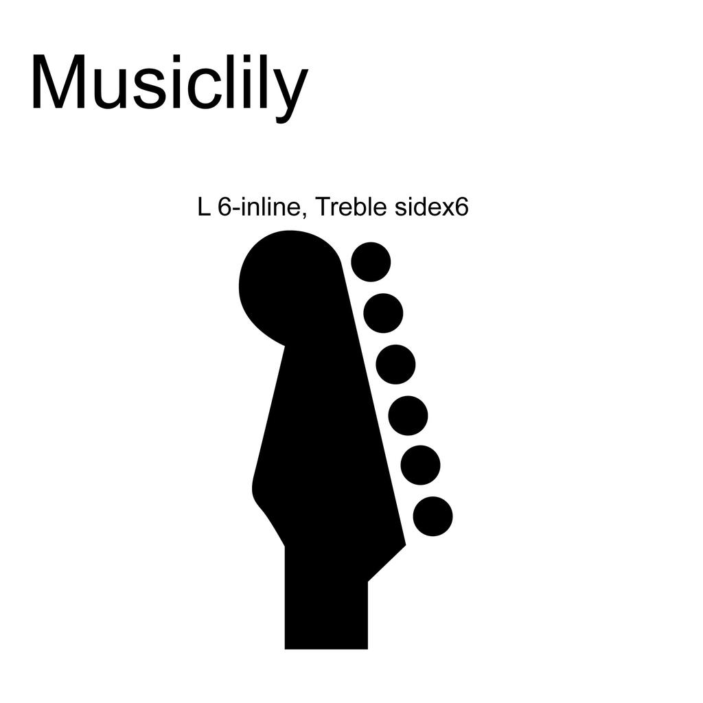 Musiclily Pro Locking Tuning Pegs with Gear Hex for Fender and Electric Black Left-Handed 6-Row, 2-Pin 181 Ratio, Buttons, Strat, Telecaster,