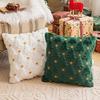 Christmas Throw Pillow Cover Xmas Tree Pillowcases Soft Plush Cushion Covers with Hidden Zipper Closure Winter Home Decor