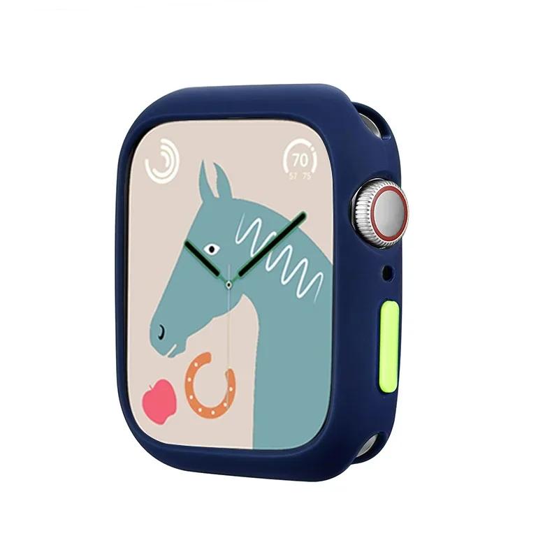 NEW Candy Soft Case for Apple Watch Cover 9 8 7 6 Se 5 4 3 45 42mm 38mm Protection Iwatch Serier 44mm 40mm 41mm Silicone Bumper