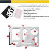 1PC 11 In 1 Outdor Multifunction Pocket Tools Camping Hiking  EDC Survival Tool Stainless Steel Knife Opener Hiking Accessories