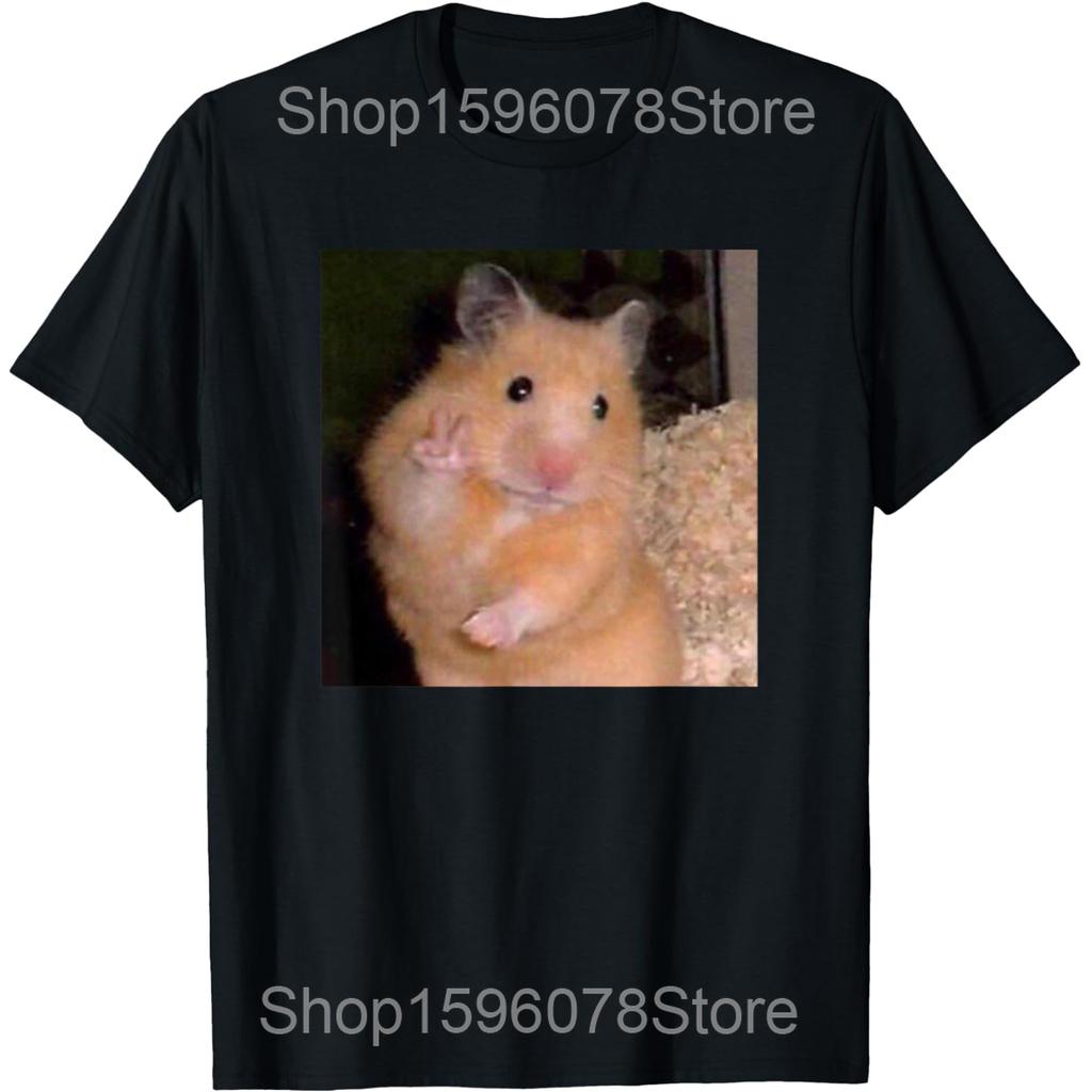 I Left My Hamster To Be Here T Shirts Men Women Pure Cotton Humor Streetwear Tee Shirt Short Sleeve Unisex Loose Clothing