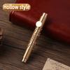 Artist Writing Metal Fountain Pen Handwriting Mini Pocket Pen Vintage Brass Pens  Stationery