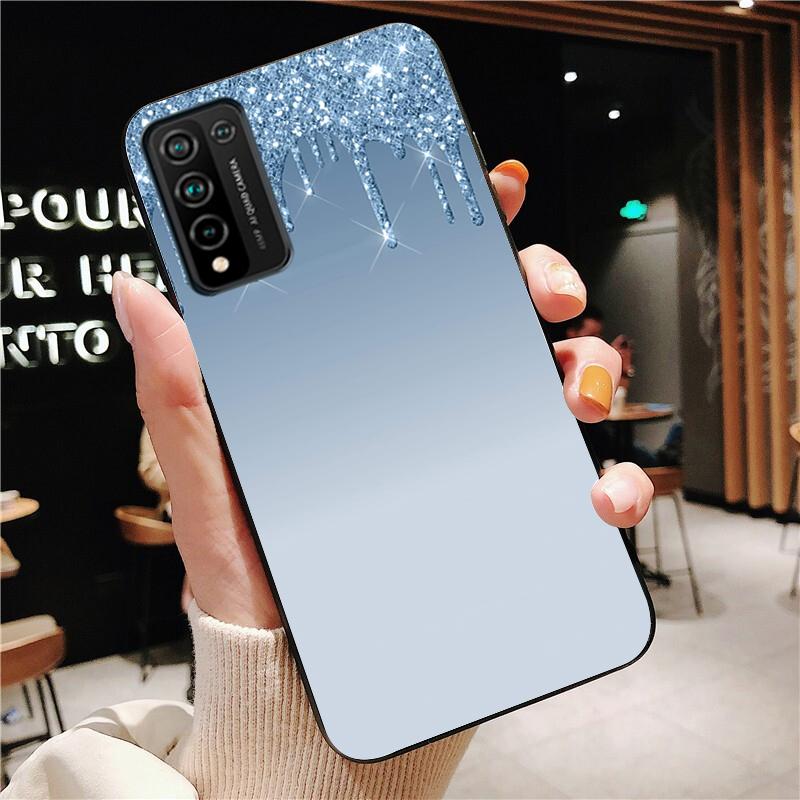 

Рожево-фіолетовий чохол із блискітками для Huawei Honor 50 10X Lite 20 7A 7C 8X 9X Pro 9A 8A 8S 9S 10i 20S 20lite 7X 10 lite Honor 10X Lite