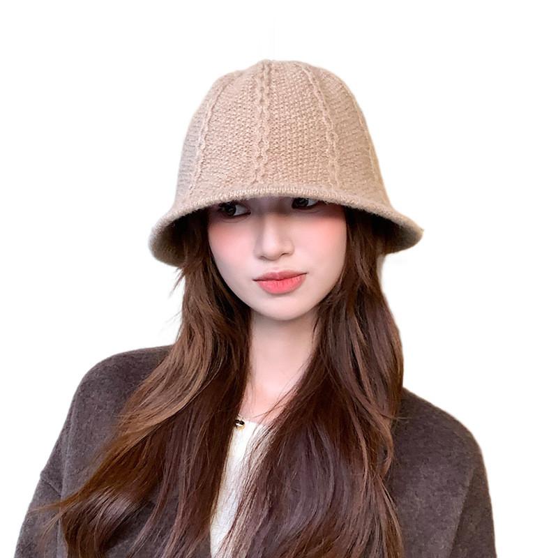Solid Winter Color Knitted Cap Women Breathable Windproof Fisherman Hat Fashion